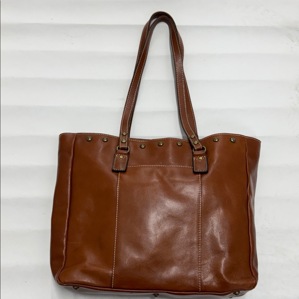 Patricia Nash Tan Leather Tote Bag